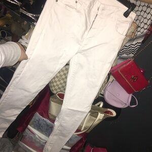 Size 6 MANGO Designer Fitted Jeans White Never Worn NWOT